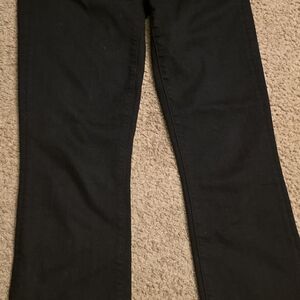 MOTHER Black Straight Leg Jeans